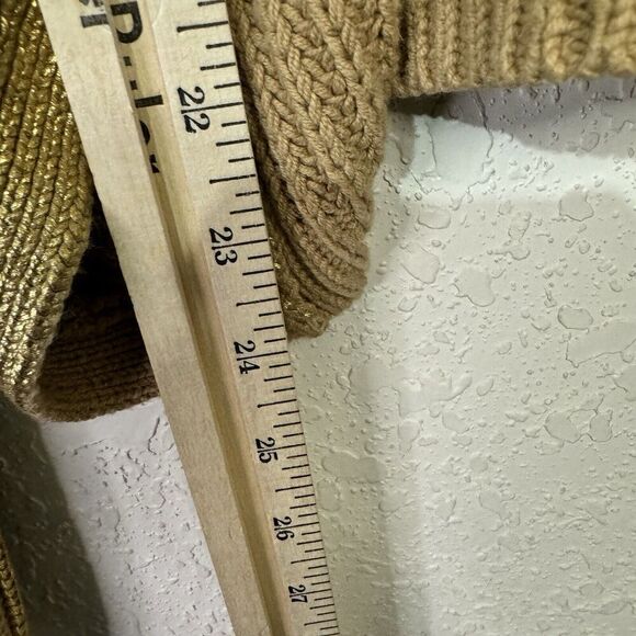 Kika Vargas X Target Metallic Back Tie Sweater Gold Metallic Knit Size XL - Picture 8 of 13